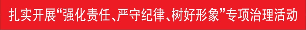 扎實(shí)開(kāi)展“強化責任、嚴守紀律、樹(shù)好形象”專(zhuān)項治理活動(dòng)